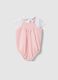 Newborn Girl's Multicolour Pure Cotton Overall T-shirt Set_1