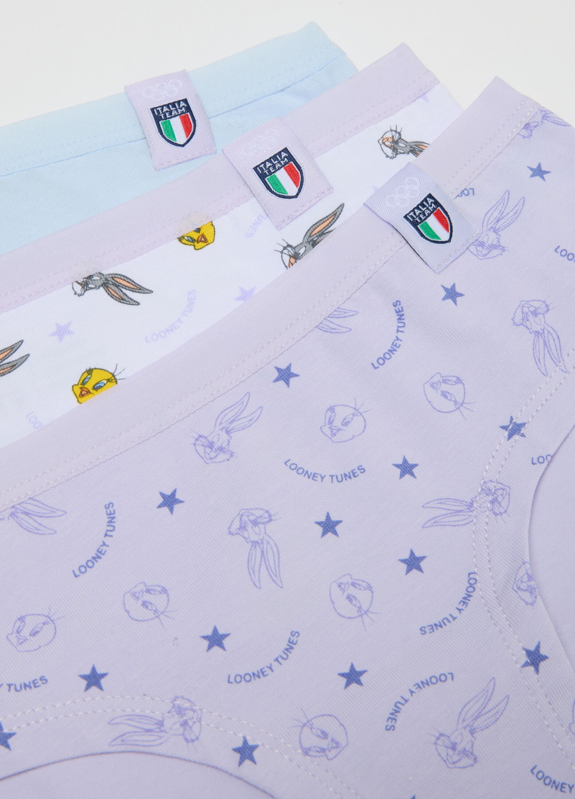 Tripack Multicolour Baby Culottes in Cotton Blend with Regular Fit