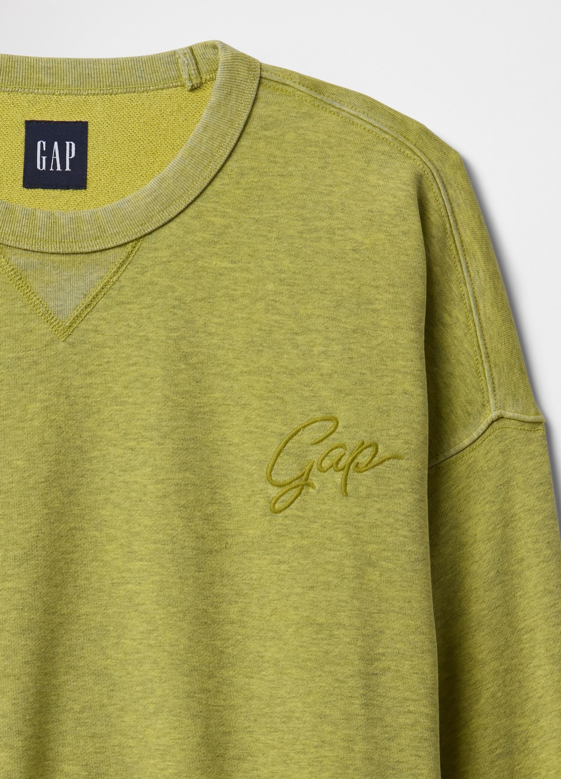 Green Sweatshirt with Embroidered Logo