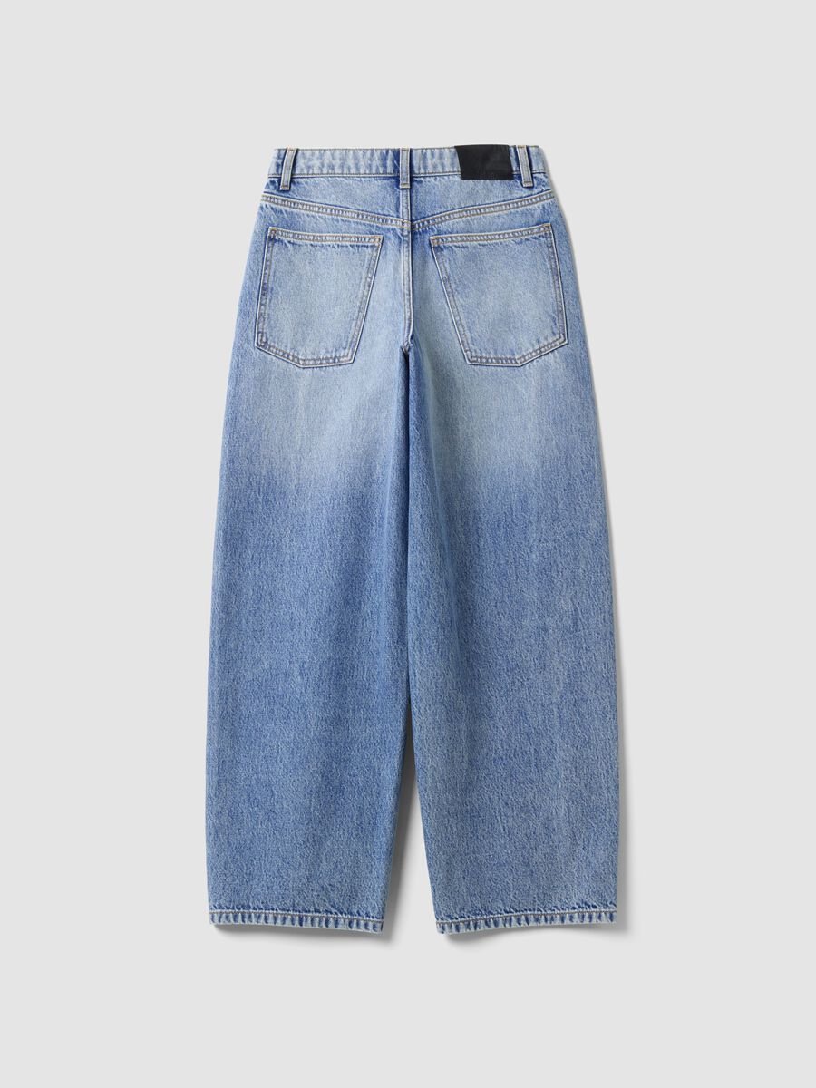 Jeans azzurri balloon fit in puro cotone_6