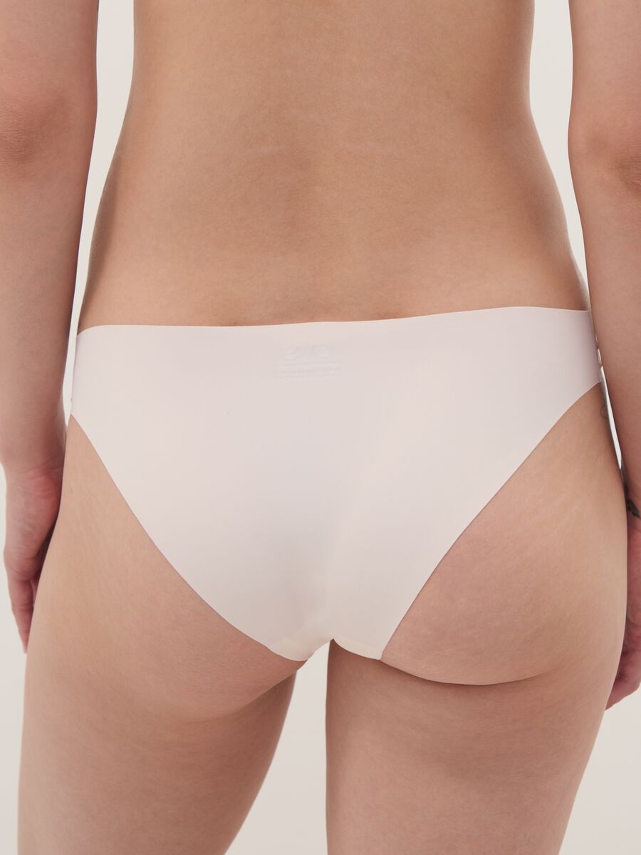 Pink stretch-fabric briefs with regular waist_2