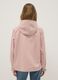 Pink Regular Fit Cotton Blend Jacket with Zip and Hood_2