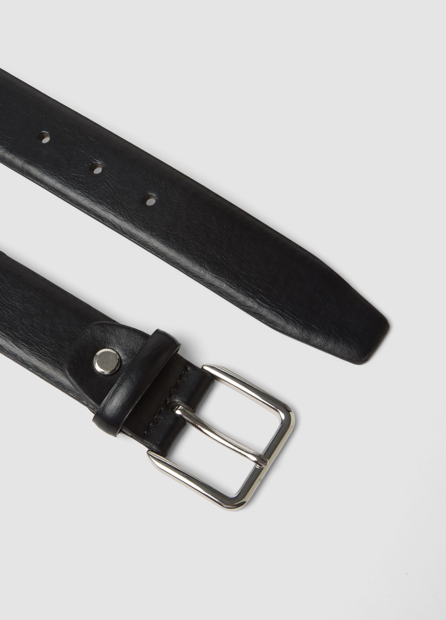 Black belt with metal buckle