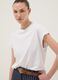 White short-sleeve fitted pure cotton T-shirt_0