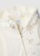 Beige stretch cotton hoodie and zip jacket for girls_2