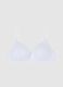 Women's White Stretch Cotton Bra_4
