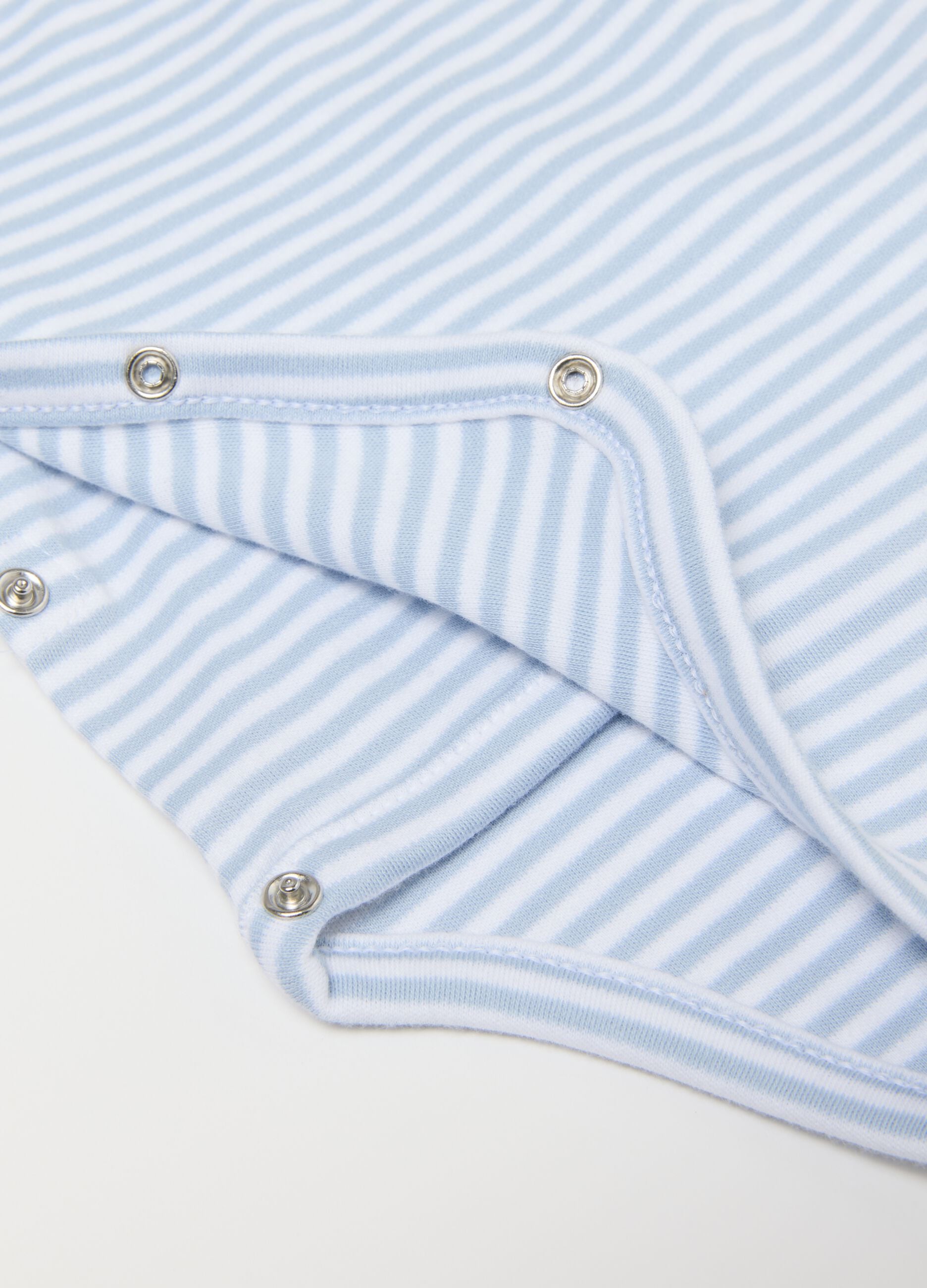 Multi-coloured short sleeve baby body twin pack in pure cotton