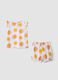 Multicolour pure cotton short baby pyjamas with floral print_1