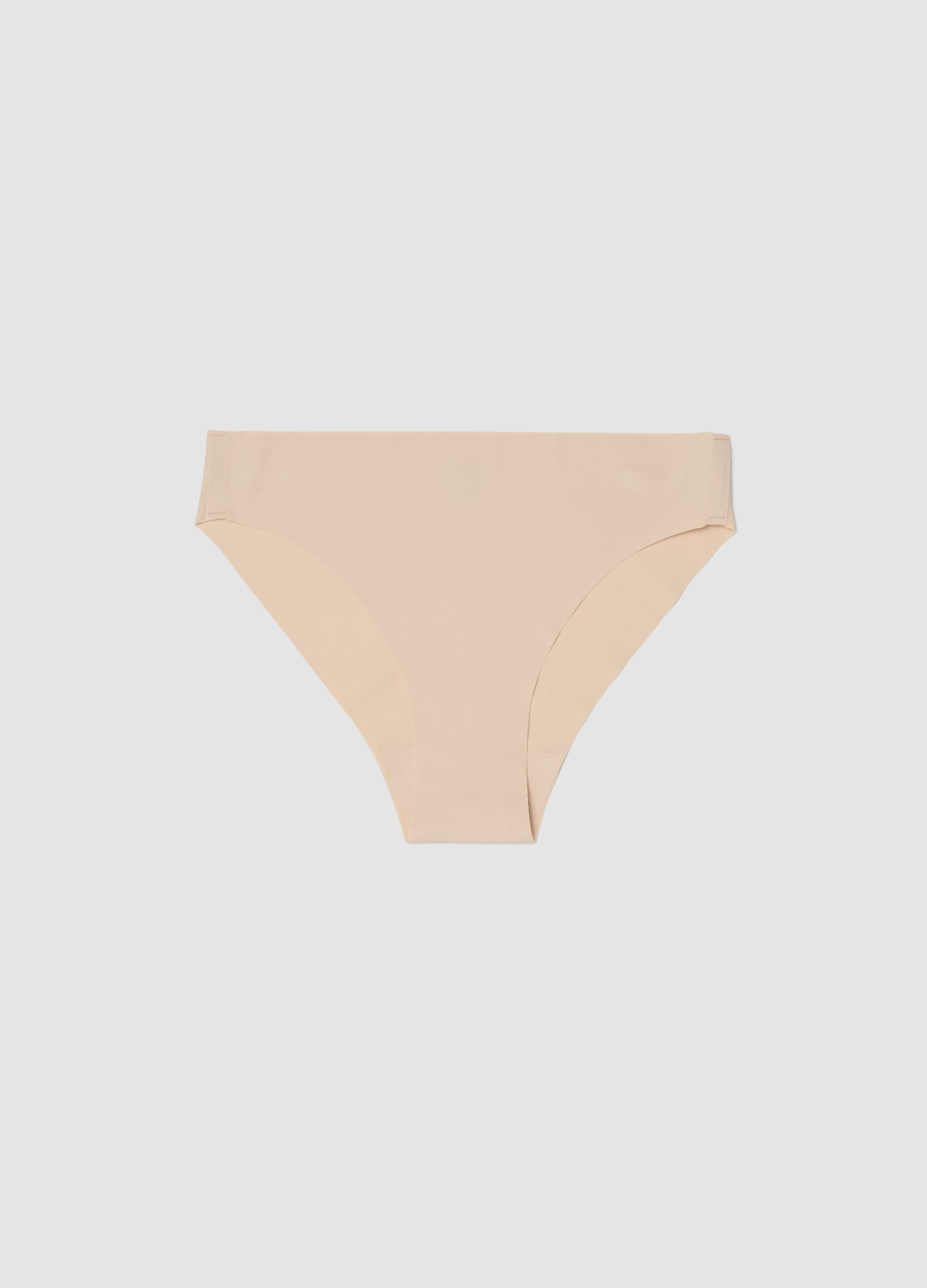 Pink regular fit seamless briefs