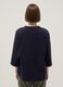 Blue Stretch Cotton Blend Regular Fit T-shirt_2