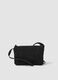 Black fringed and studded crossbody bag for girls_1