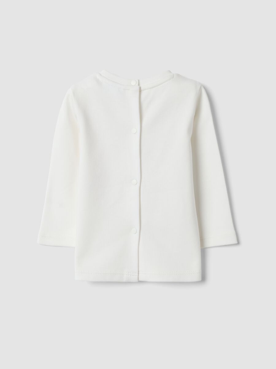 White organic cotton crew-neck T-shirt_1