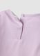 Pink organic cotton pyjama set with striped shorts_3