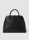 Black structured top-handle bag_1