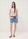 Beige striped viscose-blend tank top, regular fit_1