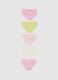 Newborn girls' regular fit multicolour pure cotton multipack panties_1