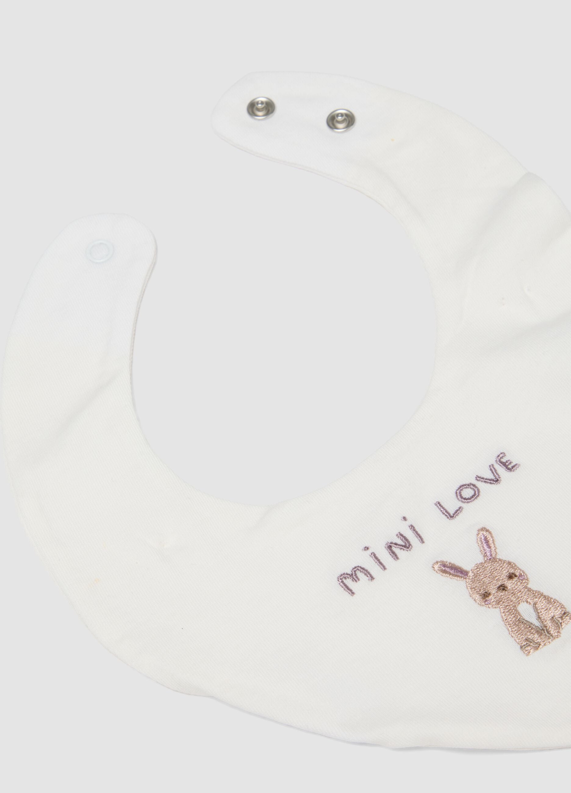 Two-pack of multicolour organic stretch-cotton bibs for baby girl