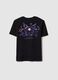 Girls' regular fit black pure cotton T-shirt with Kuromi_4