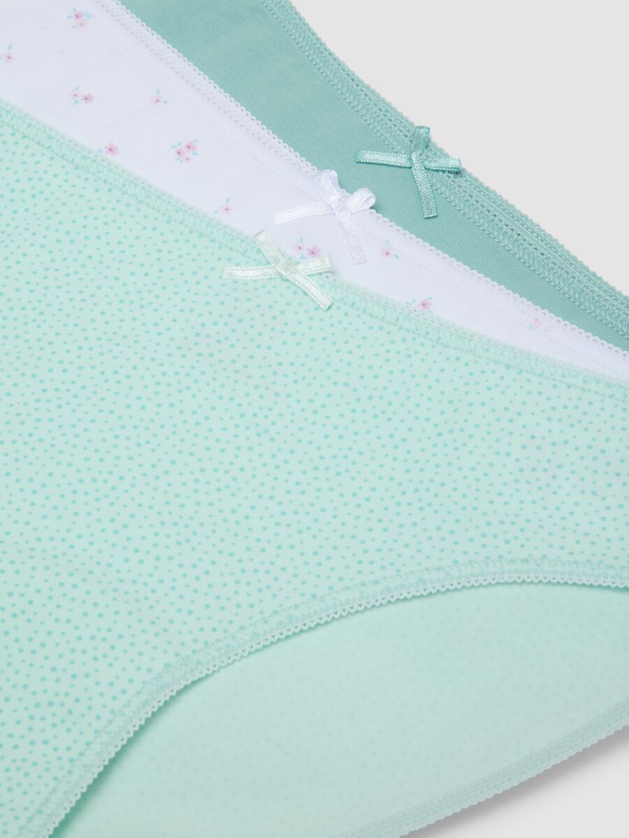 Seven-pack of multicolour girls&rsquo; briefs in stretch organic cotton_3