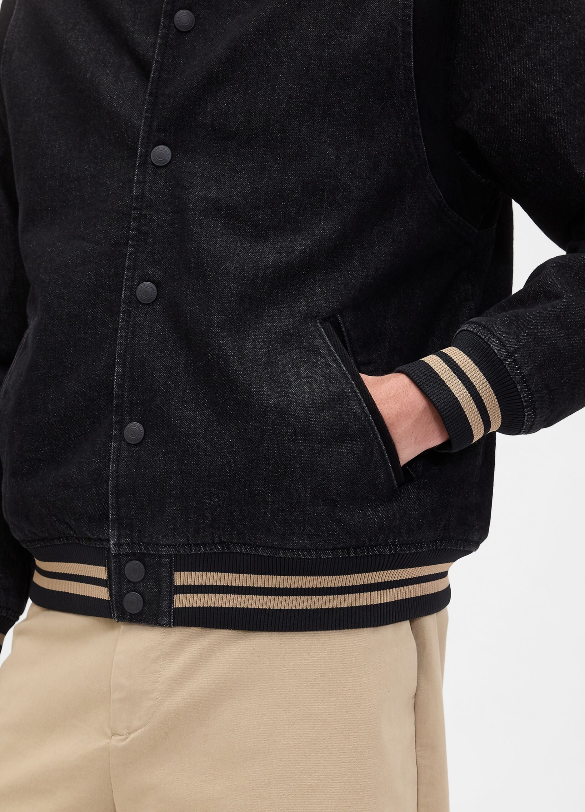Men's Black Cotton Jacket