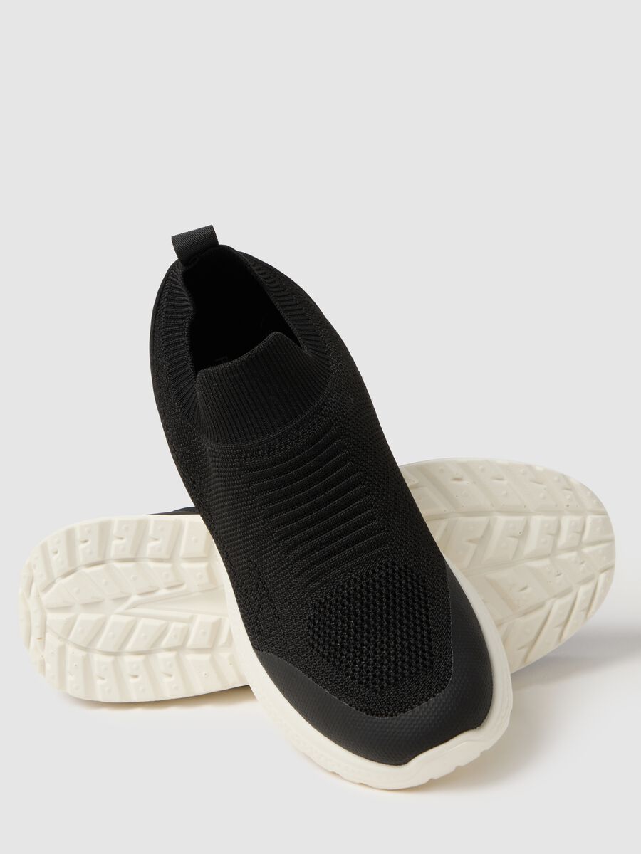 Sneakers nere regular fit con suola robusta bianca_2