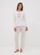 White organic cotton pyjamas with &ldquo;Nap Queen&rdquo; print_1