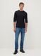 Slim fit stretch cotton blue jeans_0