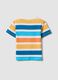 Boys&rsquo; multicolour striped pure cotton T-shirt, regular fit_1