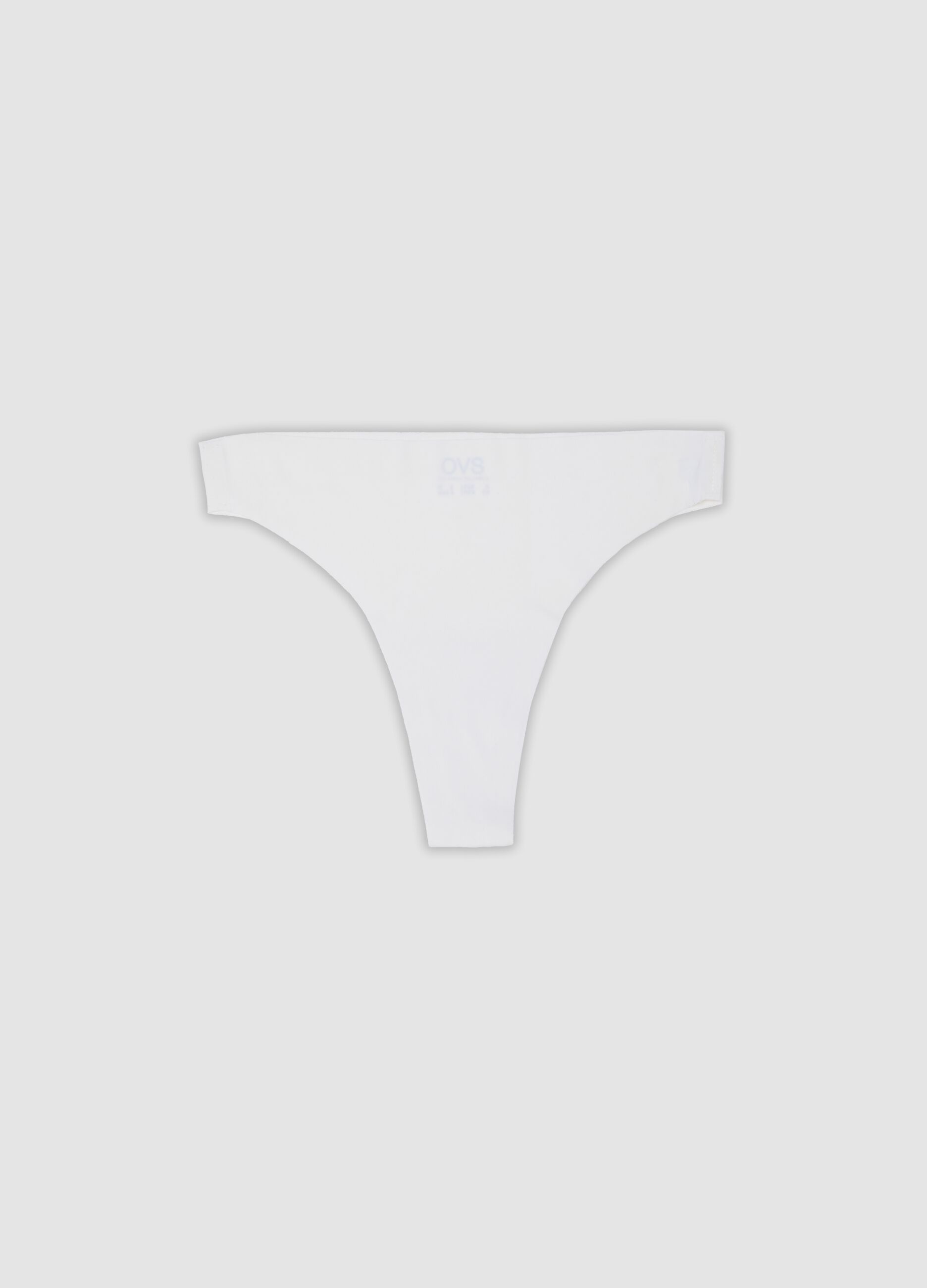 White cotton blend slip with regular fit