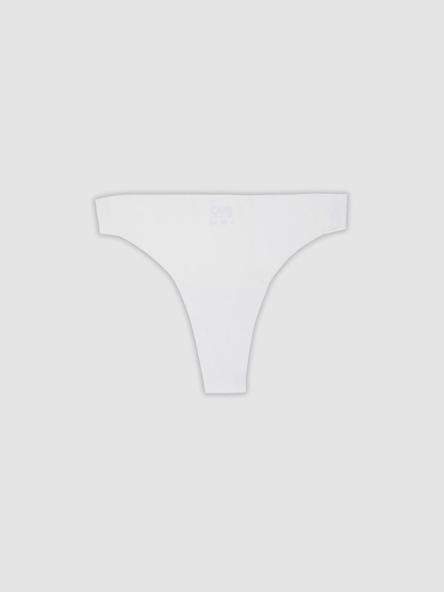White cotton blend slip with regular fit_4