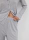 Grey pure viscose polka-dot V-neck pyjamas_2