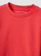 Red pure organic cotton crew-neck T-shirt for boys, regular fit_2