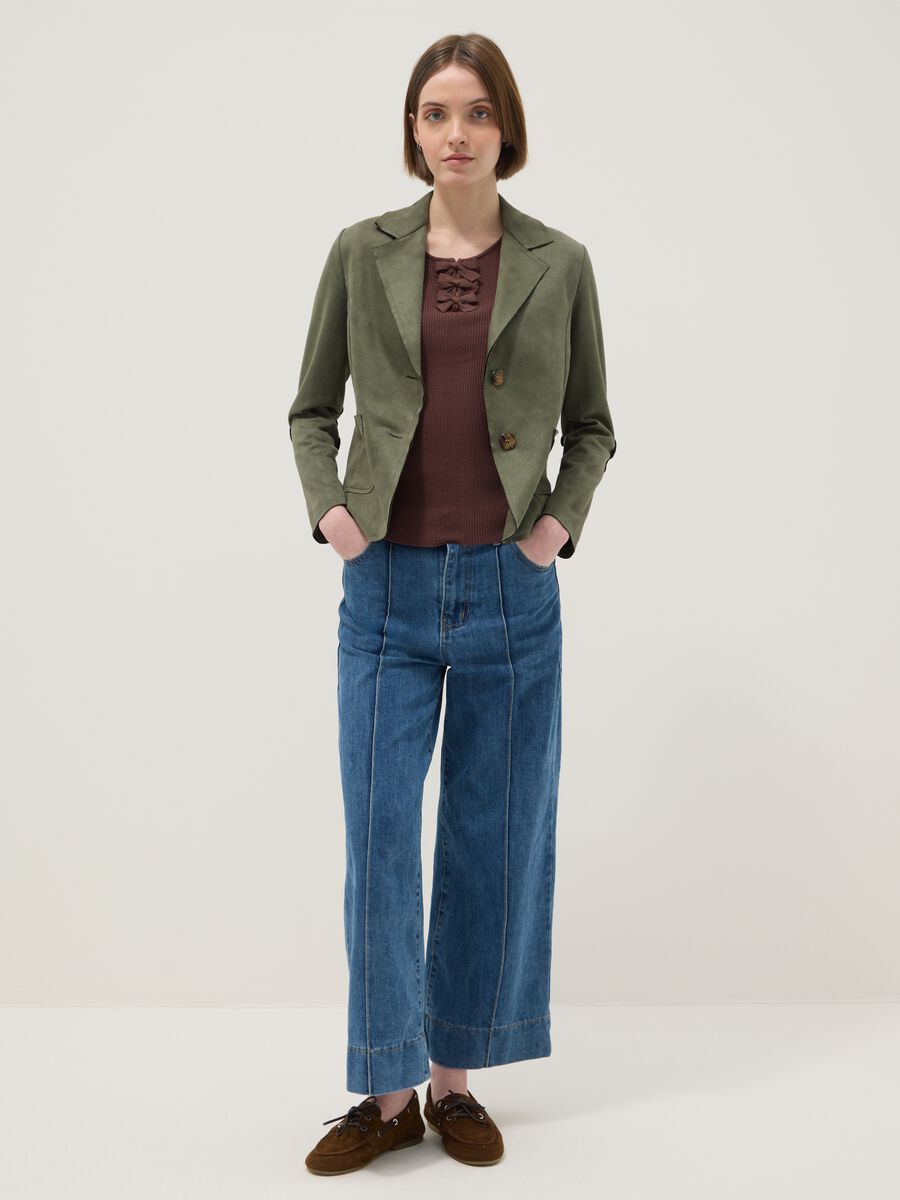 Green Lightweight Regular Fit Jacket with Pockets_1