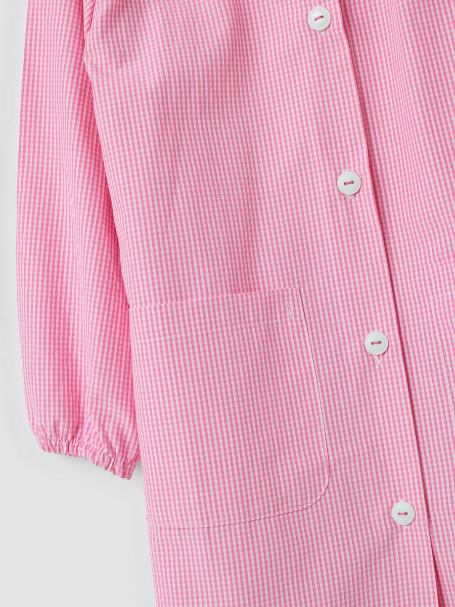 2-pack pink girls&rsquo; nursery school smocks with white collar_3