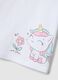 White pure cotton T-shirt for girls regular fit with unicorn_2