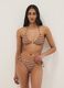 Multicoloured striped triangle bikini top in stretch fabric_1