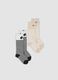 2-pack of beige long socks in organic stretch cotton_0