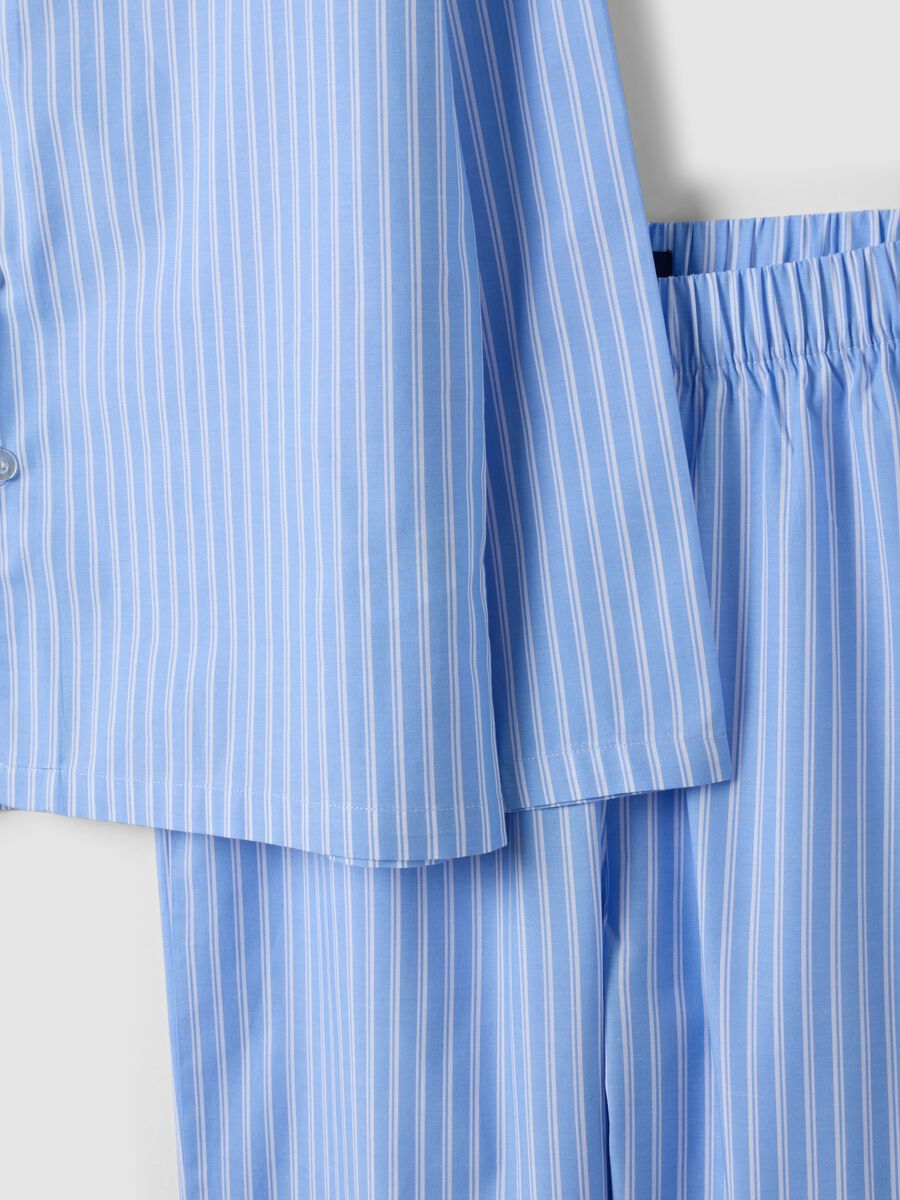 Blue striped organic cotton pyjamas_6