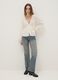 White pure cotton blouse with striped regular fit_1
