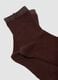 2-pack of brown organic cotton-blend socks with pattern_2