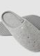 Grey slippers with star print_1