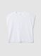 White pure cotton short-sleeve T-shirt, regular fit_4