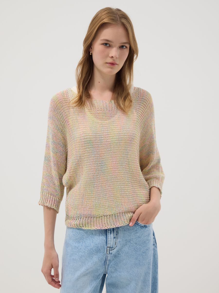 Maglia multicolor in misto viscosa_1