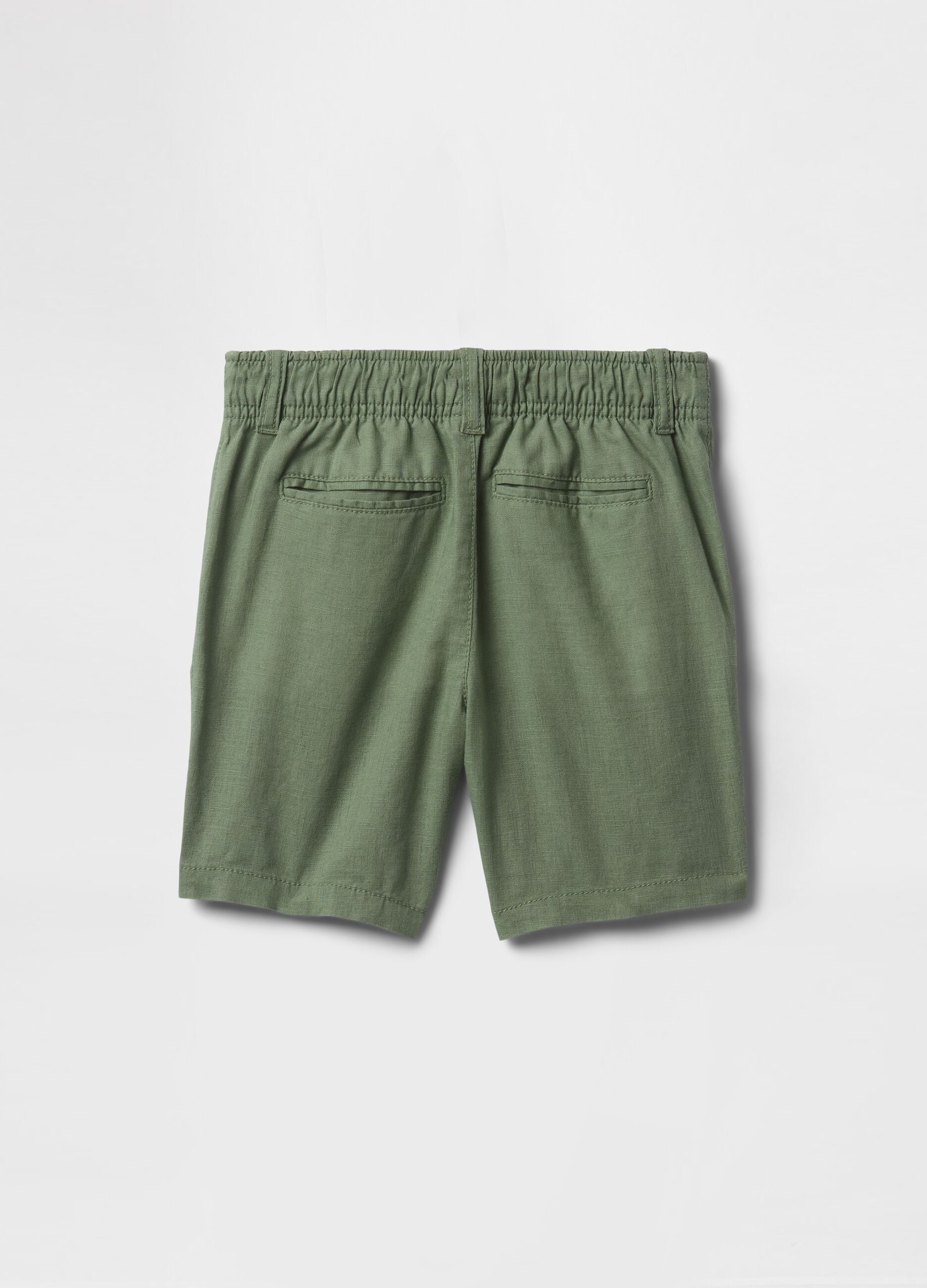 Green Linen and Cotton Shorts for GAP Kids
