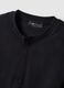 Black pure cotton regular fit top with buttons_5