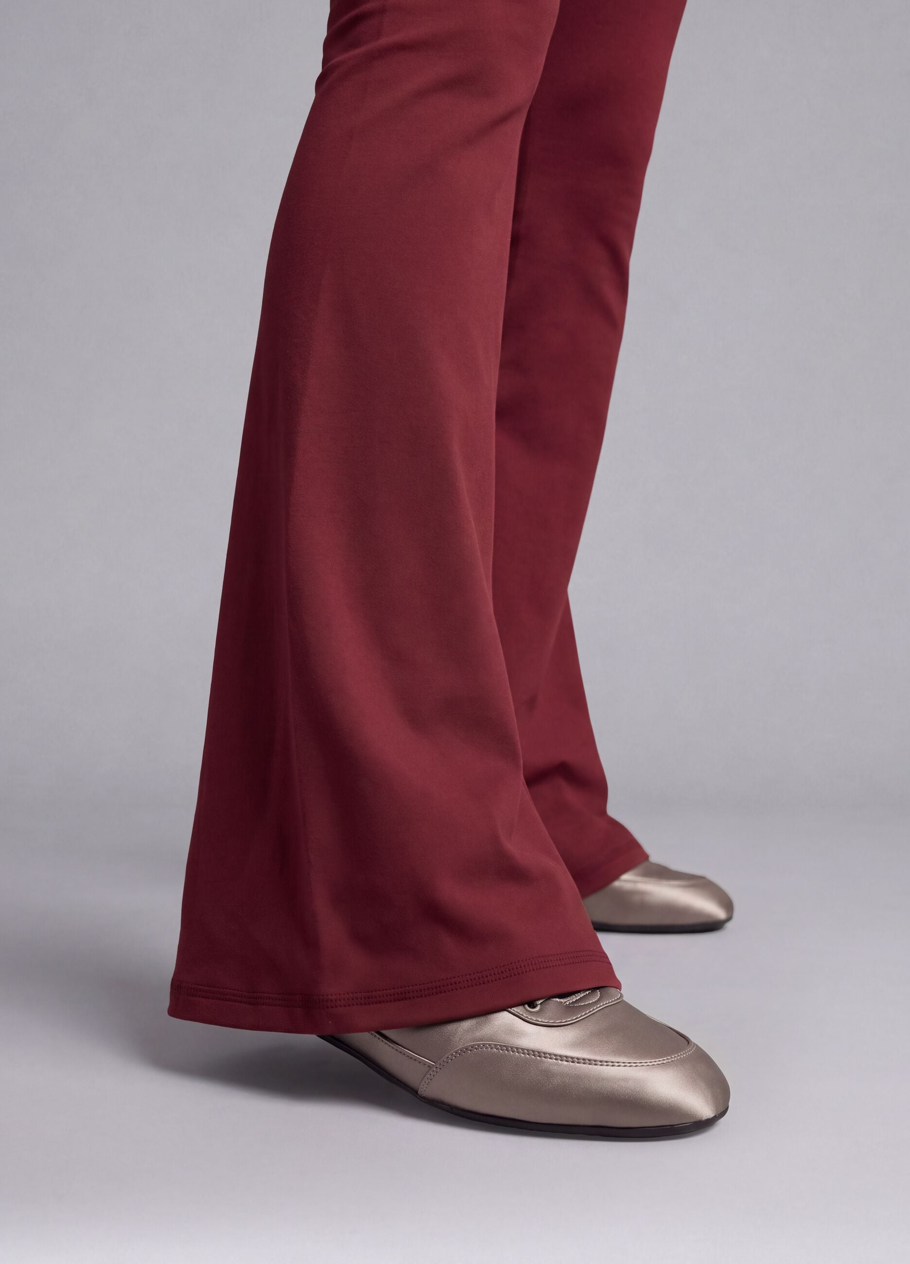 Red flared leggings in breathable stretch fabric ALTAVIA STUDIO