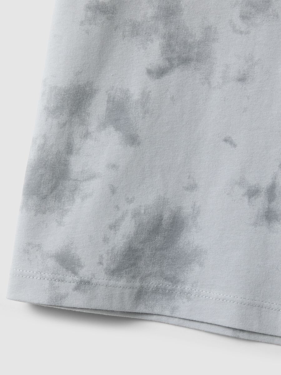 Children's Grey Tie-Dye Pure Cotton T-shirt Regular Fit_3