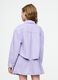 Purple cropped jacket for girls_2