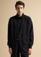 Black full-zip jacket with stretch Easy Dry collar, regular fit_2