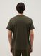 Green crew neck T-shirt in pure cotton regular fit_2
